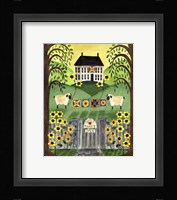 2 Sheep Quilt House Fine Art Print