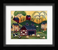 Sunrise Red Quilt Barn Fine Art Print