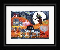 All Hallows Eve Halloween Witch & Fortuneteller Fine Art Print
