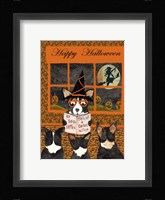 Halloween Tail of Dogie Witch Fine Art Print