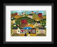 Country Garden Folk Art Quilts Fine Art Print