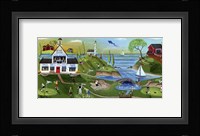 Golf Club Folk Art Fine Art Print