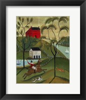 Ocean Fox Hunt Framed Print