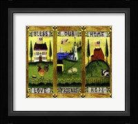 Bless our Home Love Friends Hope Lang Fine Art Print