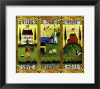 Bless our Home Love Friends Hope Lang Fine Art Print