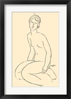 Seated Nude Woman Fine Art Print