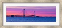 Mackinac Bridge at Sunset, Michigan Fine Art Print