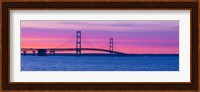 Mackinac Bridge at Sunset, Michigan Fine Art Print