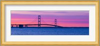Mackinac Bridge at Sunset, Michigan Fine Art Print
