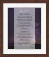 Desiderata Night Sky Fine Art Print