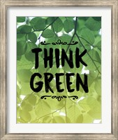 Think Green Ombre Leaves Fine Art Print