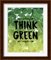 Think Green Ombre Leaves Fine Art Print
