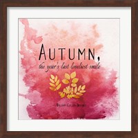 Autumn, the Year's Last Loveliest Smile II Fine Art Print