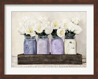 Tulips in Mason Jars Fine Art Print