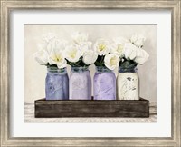 Tulips in Mason Jars Fine Art Print