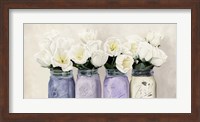 Tulips in Mason Jars (detail) Fine Art Print