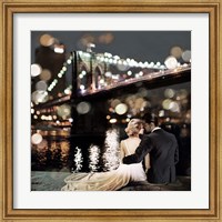 Kissing in a NY Night (detail) Fine Art Print