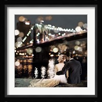 Kissing in a NY Night (detail) Fine Art Print
