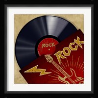 Vinyl Club, Rock Framed Print