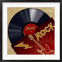 Vinyl Club, Rock Framed Print