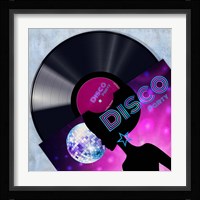 Vinyl Club, Disco Framed Print