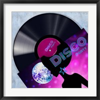 Vinyl Club, Disco Framed Print