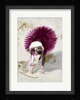 Purple Ballerina Framed Print