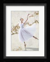 White Ballerina Framed Print