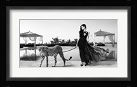Woman with Cheetah Fine Art Print