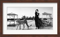 Woman with Cheetah Fine Art Print