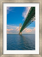 Sailing under the Mackinac Bridge Fine Art Print