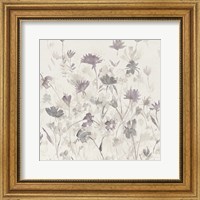 Garden Shadows III Purple Grey Fine Art Print