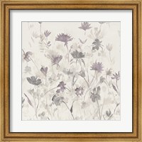 Garden Shadows III Purple Grey Fine Art Print