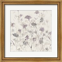 Garden Shadows III Purple Grey Fine Art Print