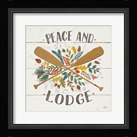 Peace and Lodge IV Framed Print