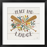 Peace and Lodge IV Framed Print