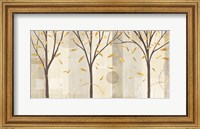 Watercolor Forest Gold I Fine Art Print