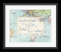 Travel Posts IV Framed Print