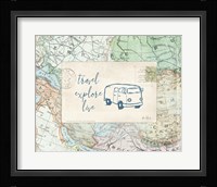Travel Posts II Framed Print