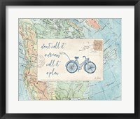 Travel Posts I Framed Print