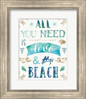 Love and the Beach I Fine Art Print