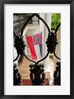 Mississippi Mississippi state flag at the Waverley Plantation Fine Art Print