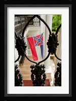 Mississippi Mississippi state flag at the Waverley Plantation Fine Art Print