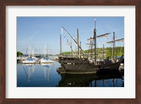 Mississippi Reproductions of Columbus ships the Nina and Pinta Fine Art Print