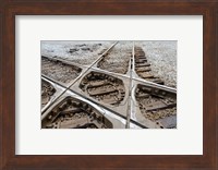 Mississippi, Corinth Crossroads Museum Rail track crossing Fine Art Print