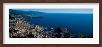 City at the waterfront, Monte Carlo, Monaco Fine Art Print