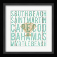 Bon Voyage Shell Framed Print