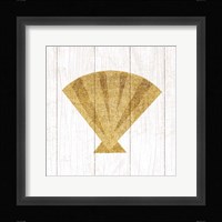 Beachscape Shell Gold Neutral Fine Art Print