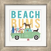 Beach Bums Truck I Square Fine Art Print