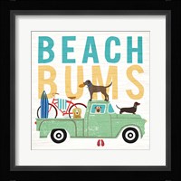 Beach Bums Truck I Square Fine Art Print